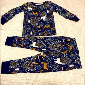 Kids Pajamas - Blue Forest Animal Print